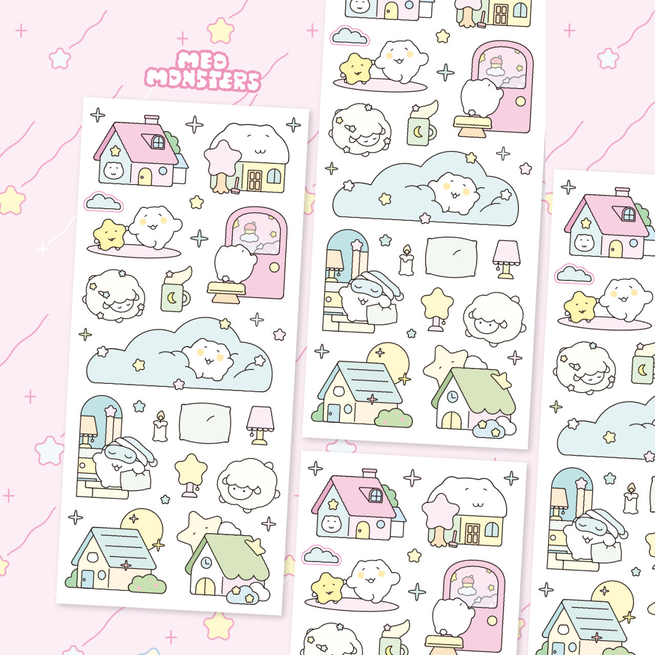 にゃんにゃんステッカー【にゃんの夢であそぼ】