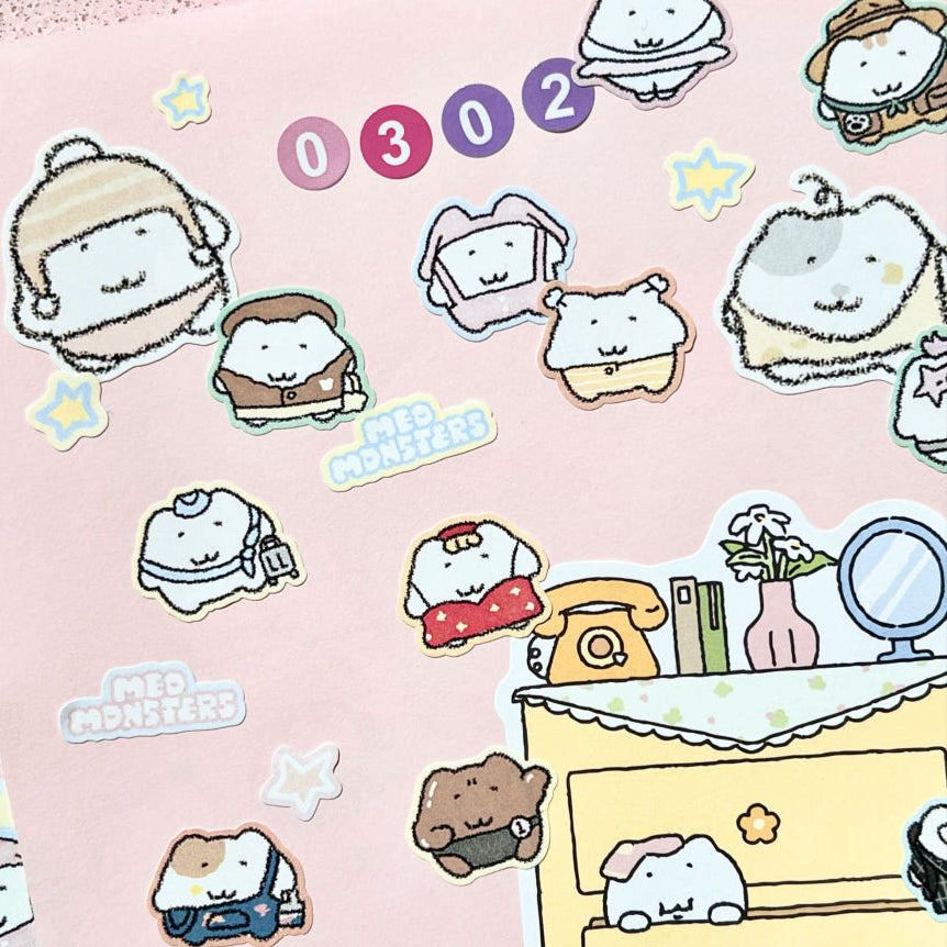 にゃんモンステッカー【にゃんモンワールド③】