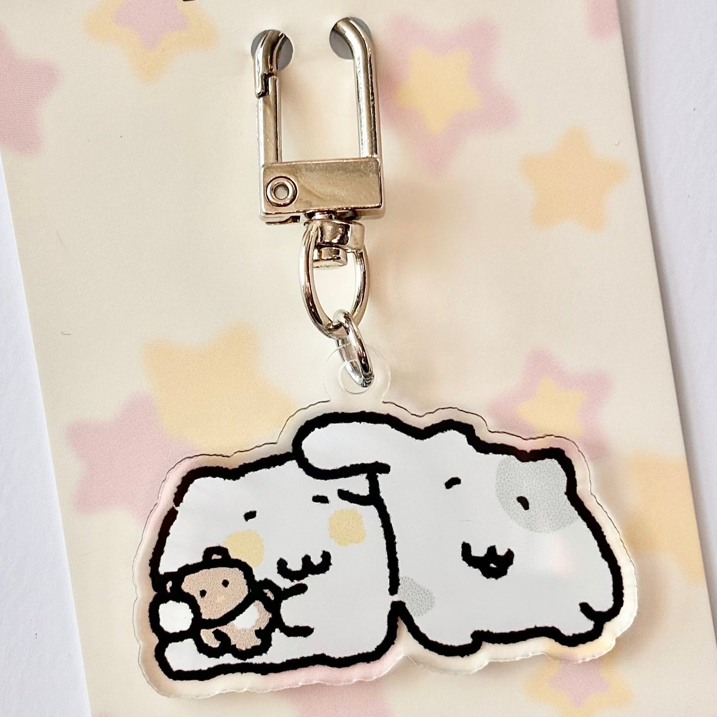にゃんモンアクリルキーホルダー【なでなで】