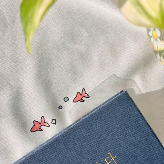 にゃんモンブックしおり【金魚鉢】