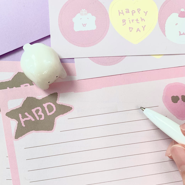 にゃんにゃん手紙セット【お誕生日おめでとう】