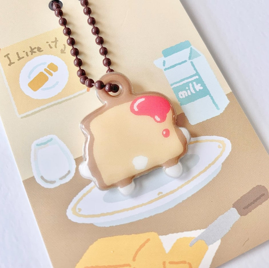 (NEW)にゃんにゃんキーホルダー【食パンにゃん】
