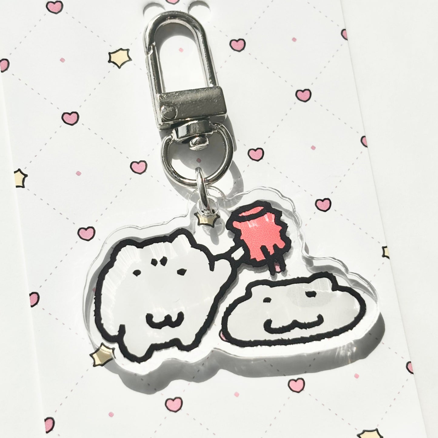 にゃんモンアクリルキーホルダー【モン!こらっ】
