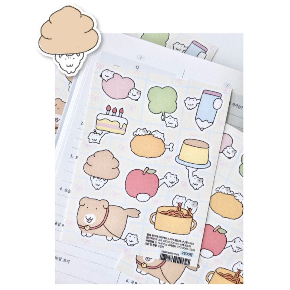 (NEW)にゃんモンステッカー【にゃんモンとメモしよう】
