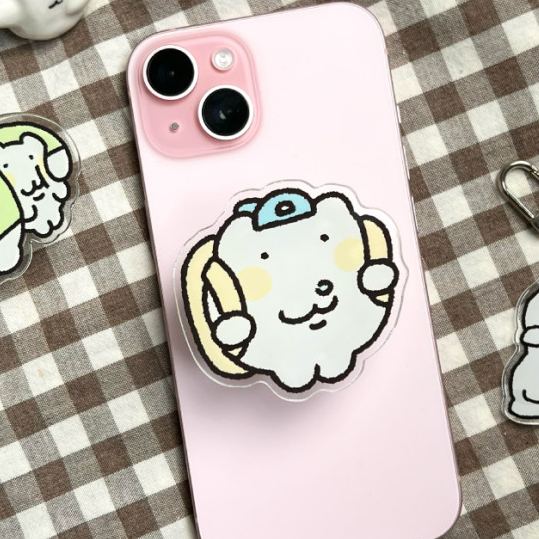 にゃんにゃんスマホグリップ【鼻水にゃん】