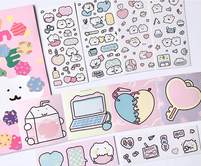 にゃんモンステッカーパック【 にゃんモンワールド10種セット】
