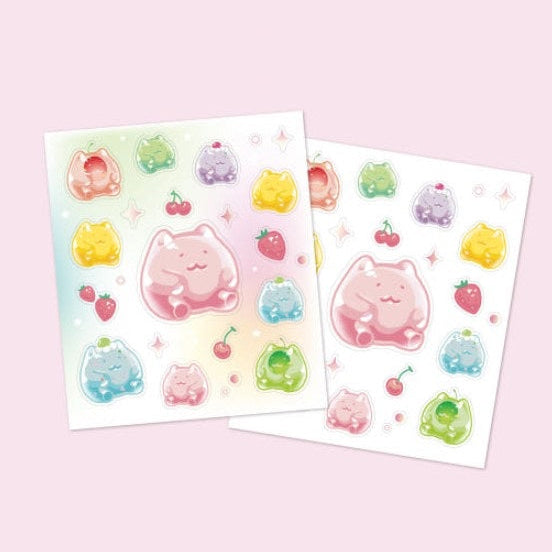 (NEW)にゃんにゃんステッカー【にゃんクマゼリー】