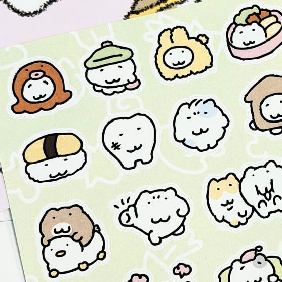 にゃんモンステッカー【にゃんモンと仲間③】