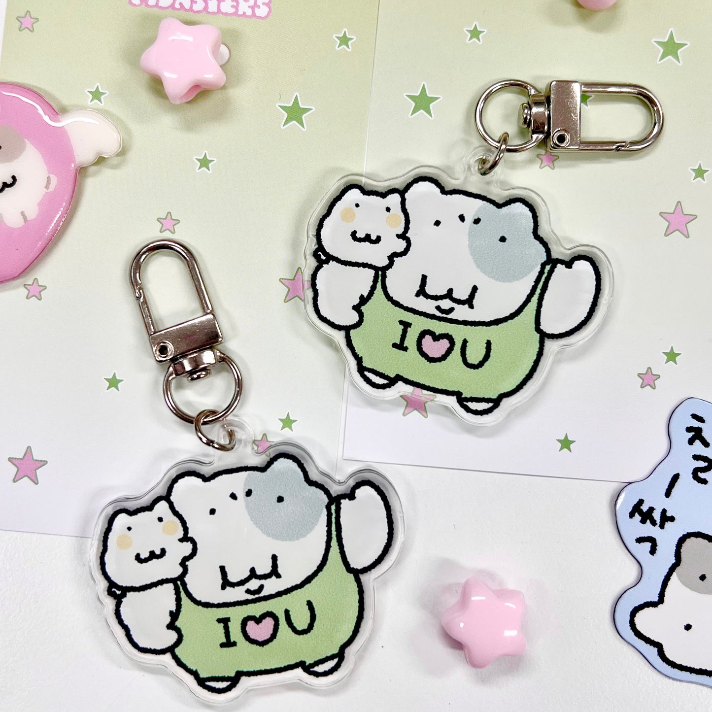 にゃんモンアクリルキーホルダー【たくましいモン】