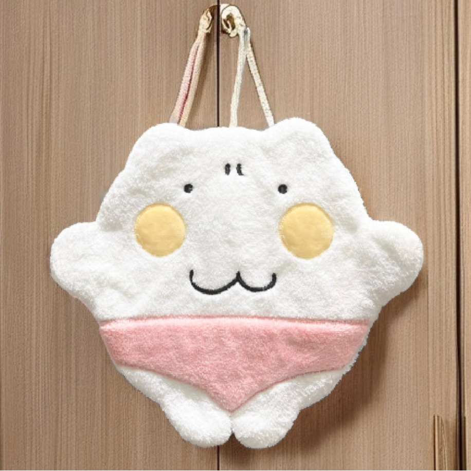 にゃんにゃん　ピンクパンツハンドタオル