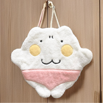 にゃんにゃん　ピンクパンツハンドタオル