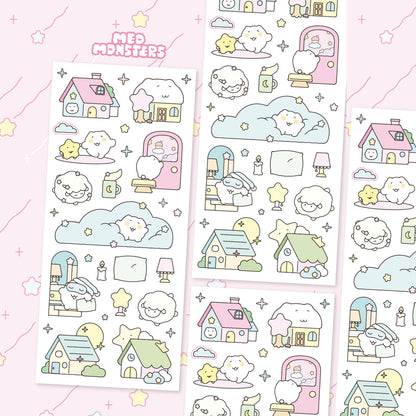 にゃんにゃんステッカー【にゃんの夢であそぼ】