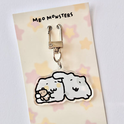 にゃんモンアクリルキーホルダー【なでなで】