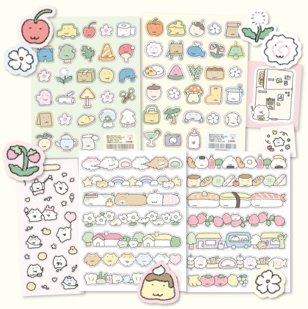 にゃんモンステッカーパック【にゃんモンワールド 7種セット】
