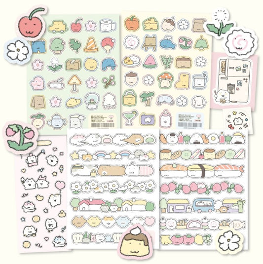 にゃんモンステッカーパック【にゃんモンワールド 7種セット】