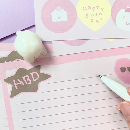 にゃんにゃん手紙セット【お誕生日おめでとう】