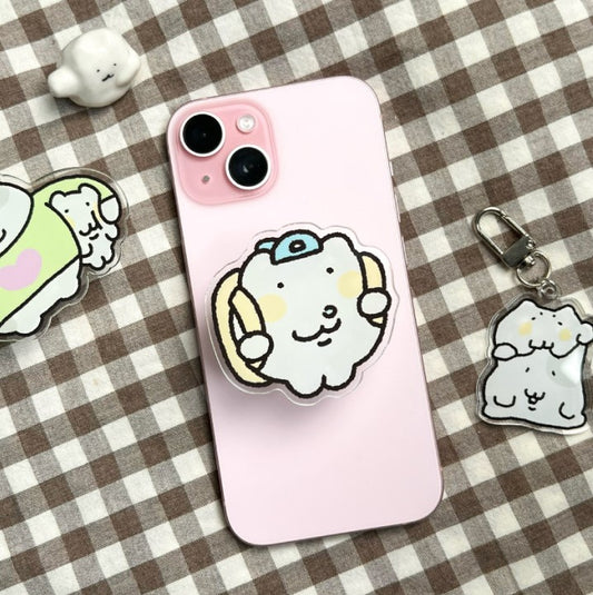 にゃんにゃんスマホグリップ【鼻水にゃん】