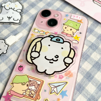 にゃんにゃんスマホグリップ【鼻水にゃん】