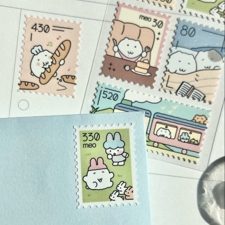 にゃんモンステッカー【きみに送る気持ち】