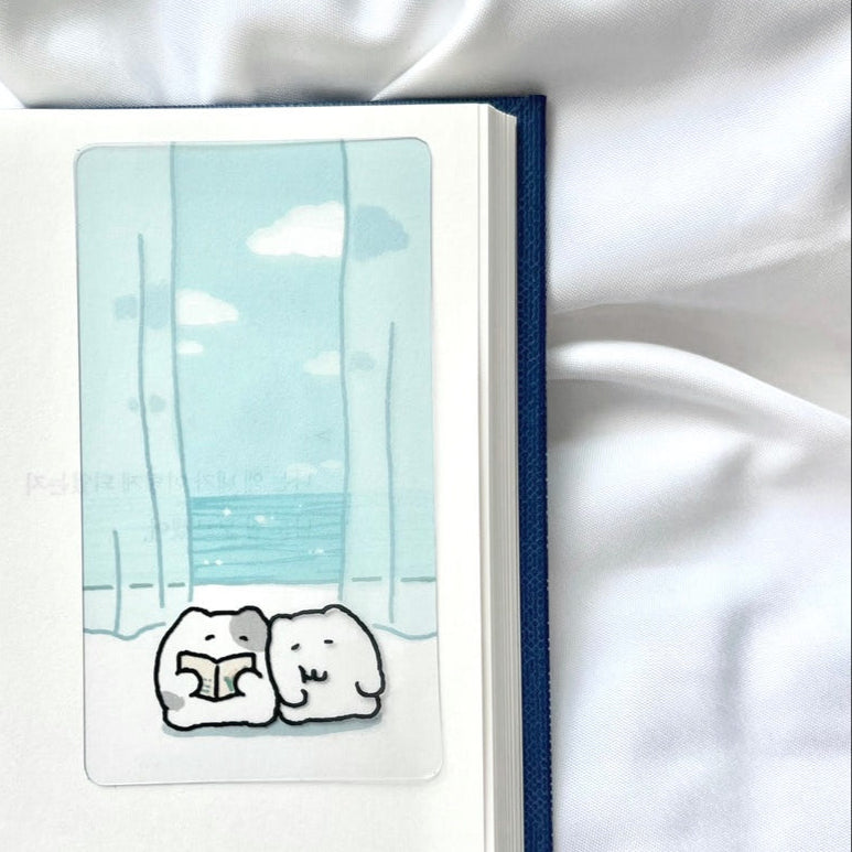にゃんモンブックしおり【幸せひととき】
