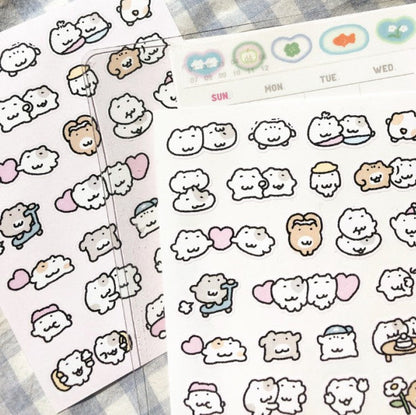 にゃんモンステッカー【みんな集まれmini①】