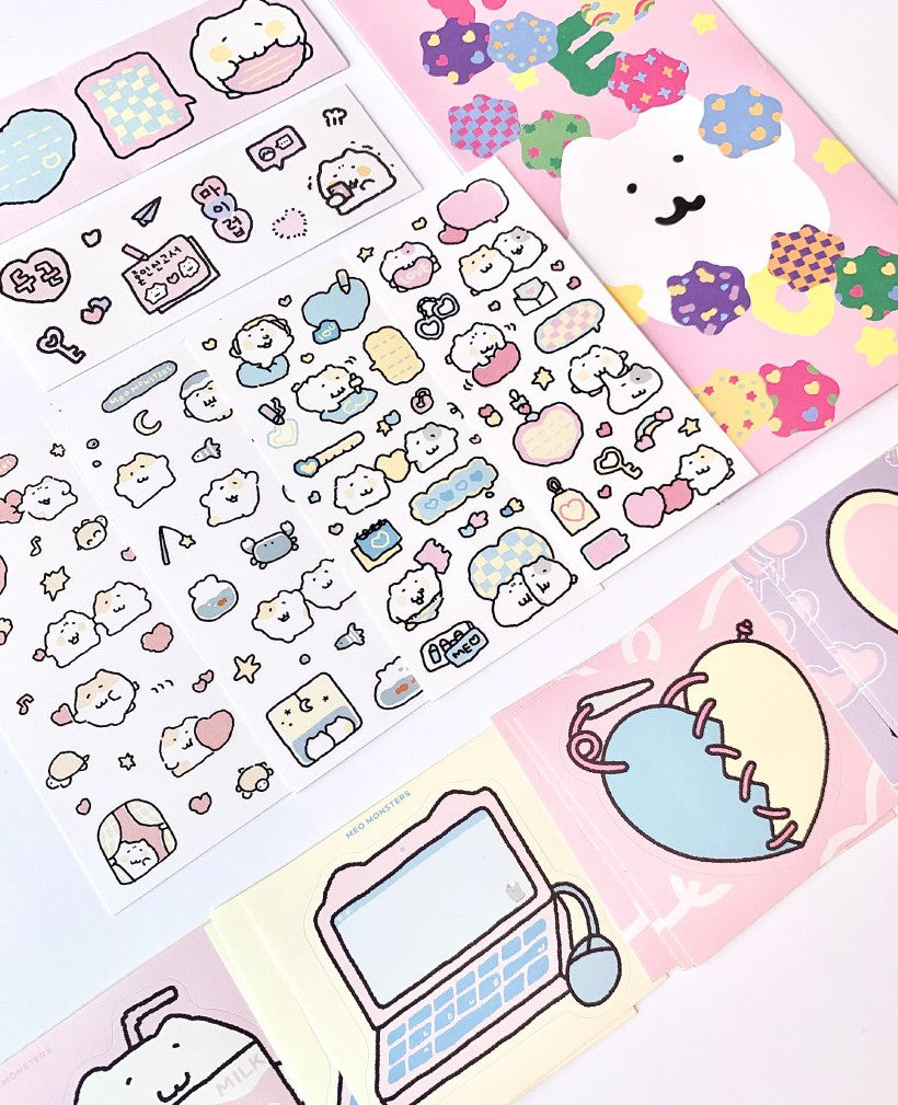 にゃんモンステッカーパック【 にゃんモンワールド10種セット】