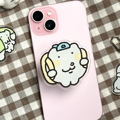 にゃんにゃんスマホグリップ【鼻水にゃん】