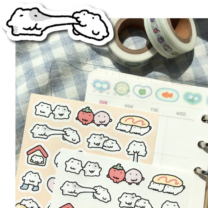 にゃんモンステッカー【みんな集まれmini②】