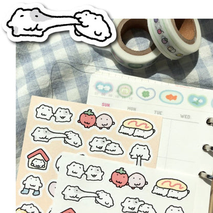 にゃんモンステッカー【みんな集まれmini②】