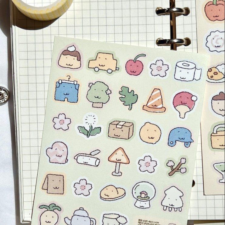にゃんモンステッカーパック【にゃんモンワールド 7種セット】