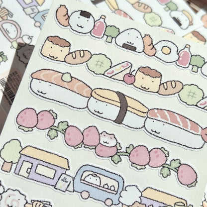 にゃんモンステッカーパック【にゃんモンワールド 7種セット】