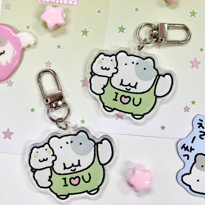 にゃんモンアクリルキーホルダー【たくましいモン】